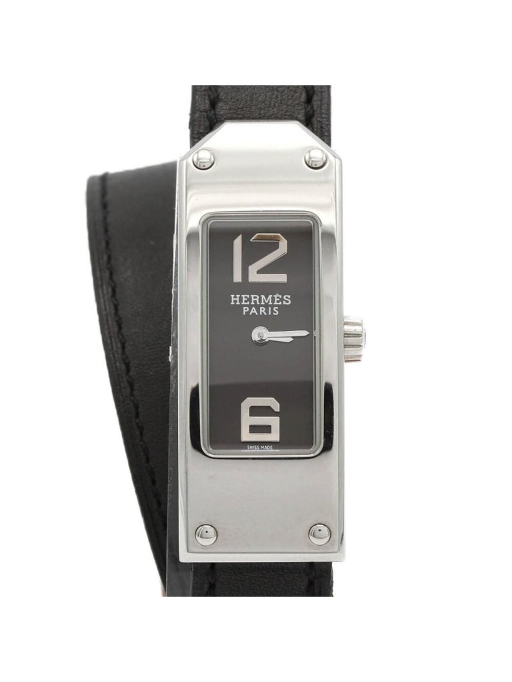 Hermes Kelly 2 Double Tour SS Quartz Watch